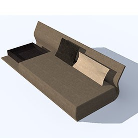 Molteni & C Day Sofa 3D Object | FREE Artlantis Objects Download